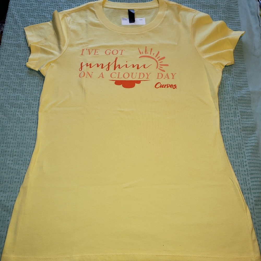 Women's We Got Sunshine Workout Tee Size M
